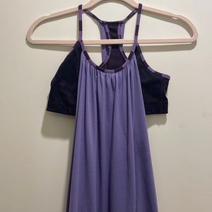 EUC Lululemon purple tank top with built in bra